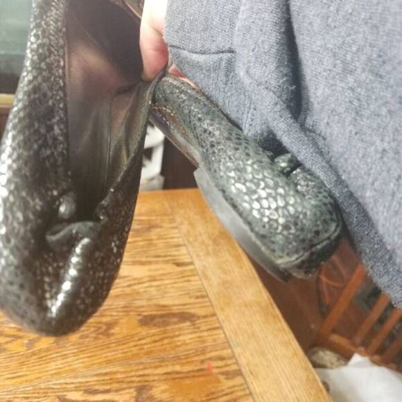 Tory Burch Minnie snakeskin flats - Picture 4 of 5